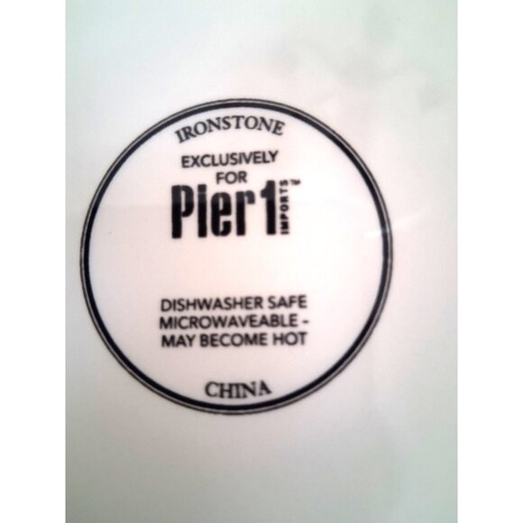 2 Pier 1 Grumpy Christmas Cat Santa with Hat Salad Plate 9” Ironstone - Picture 6 of 7